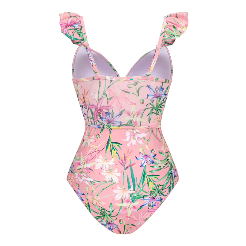 Maiô Floral Romance Rosa