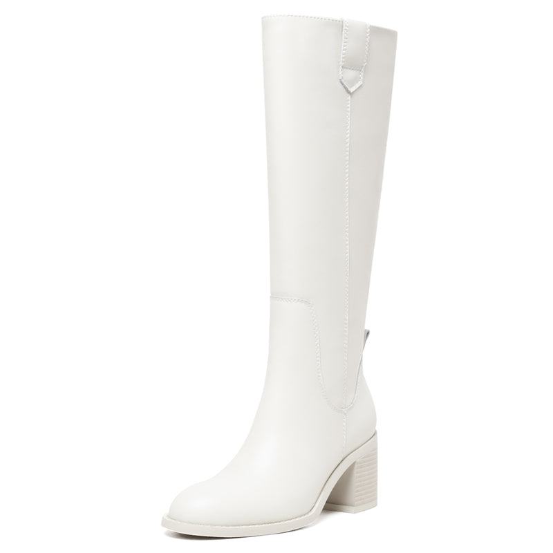 Bota Montaria Couro Salto Bloco