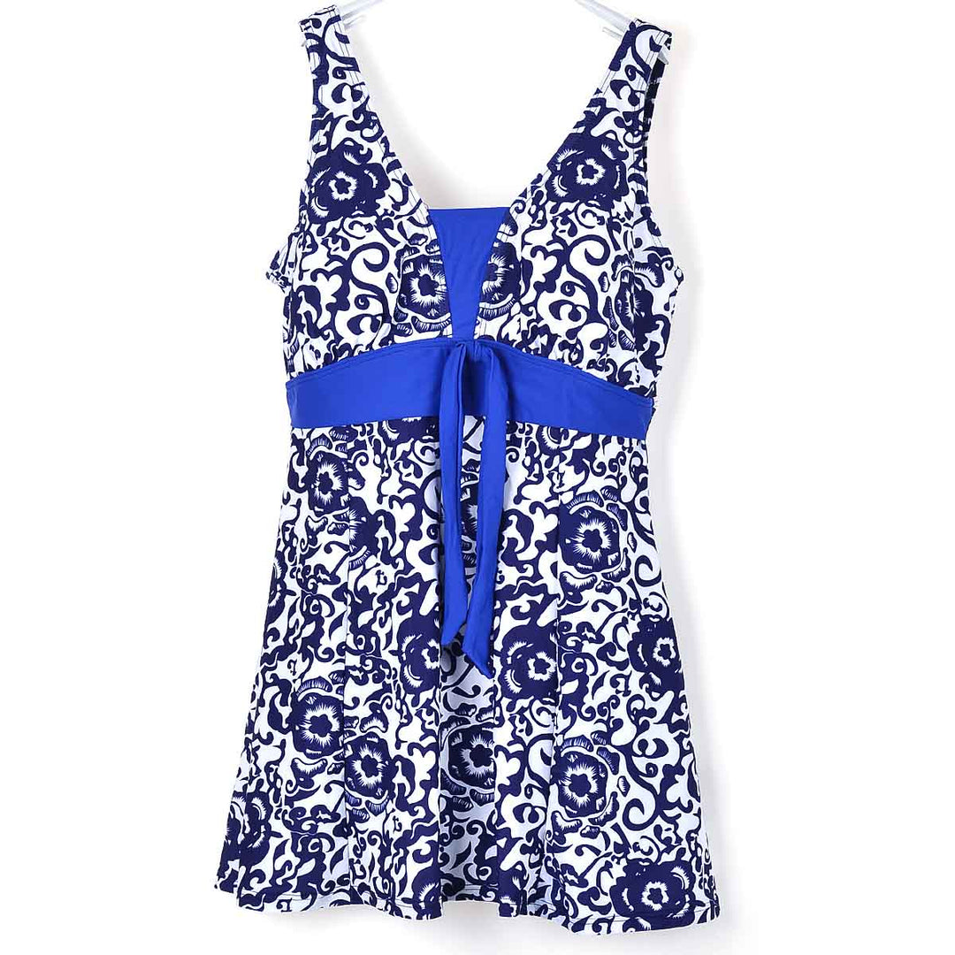 Maiô Swimdress Porcelana Plus Size