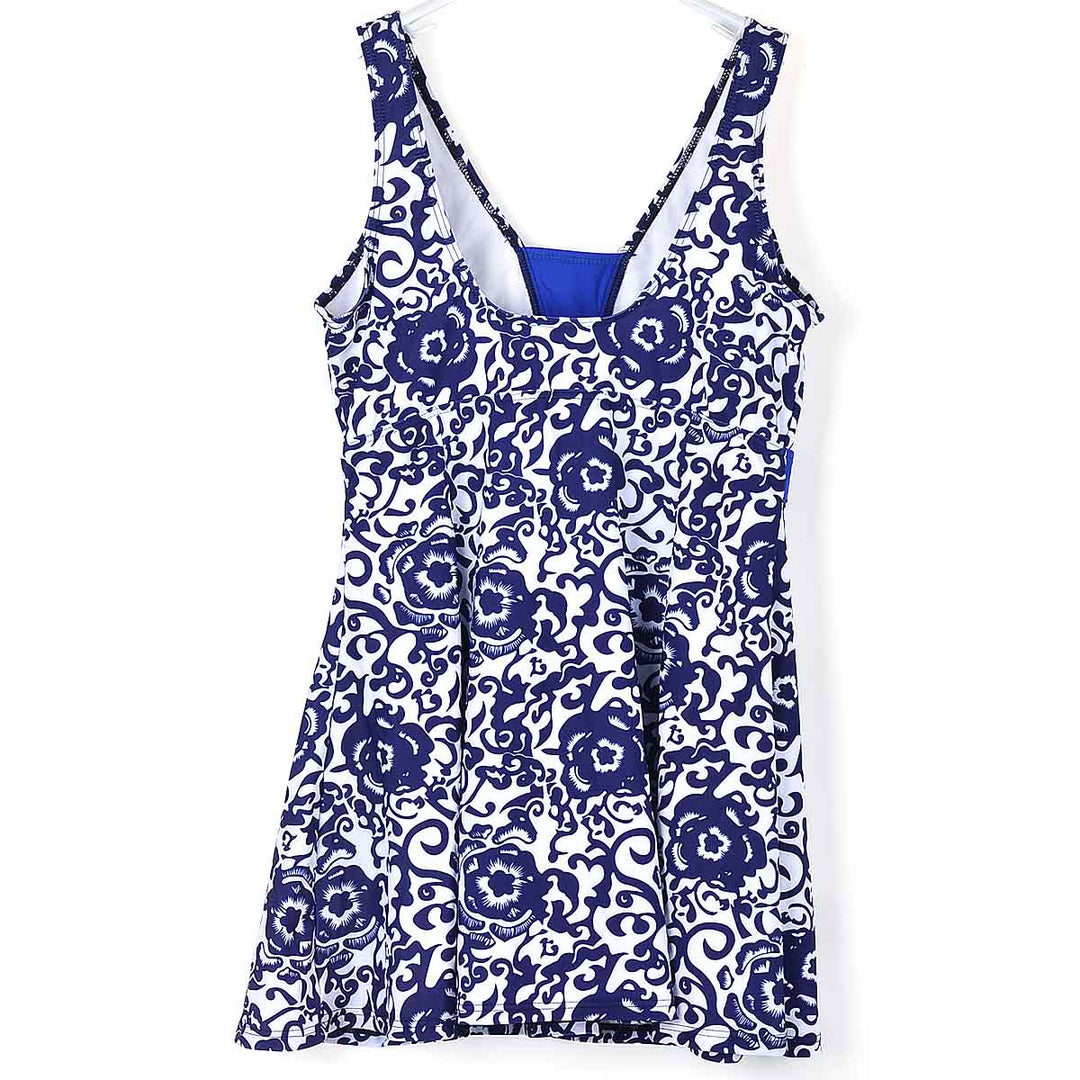 Maiô Swimdress Porcelana Plus Size