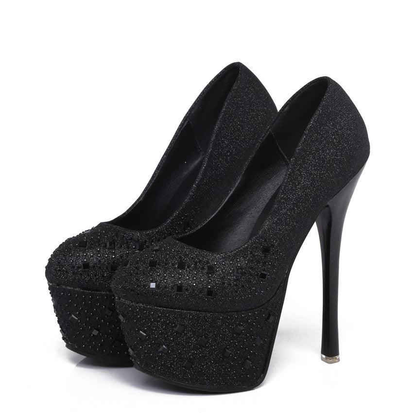 Scarpin Meia Pata Com Cristais