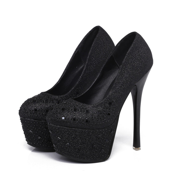 Scarpin Meia Pata Com Cristais