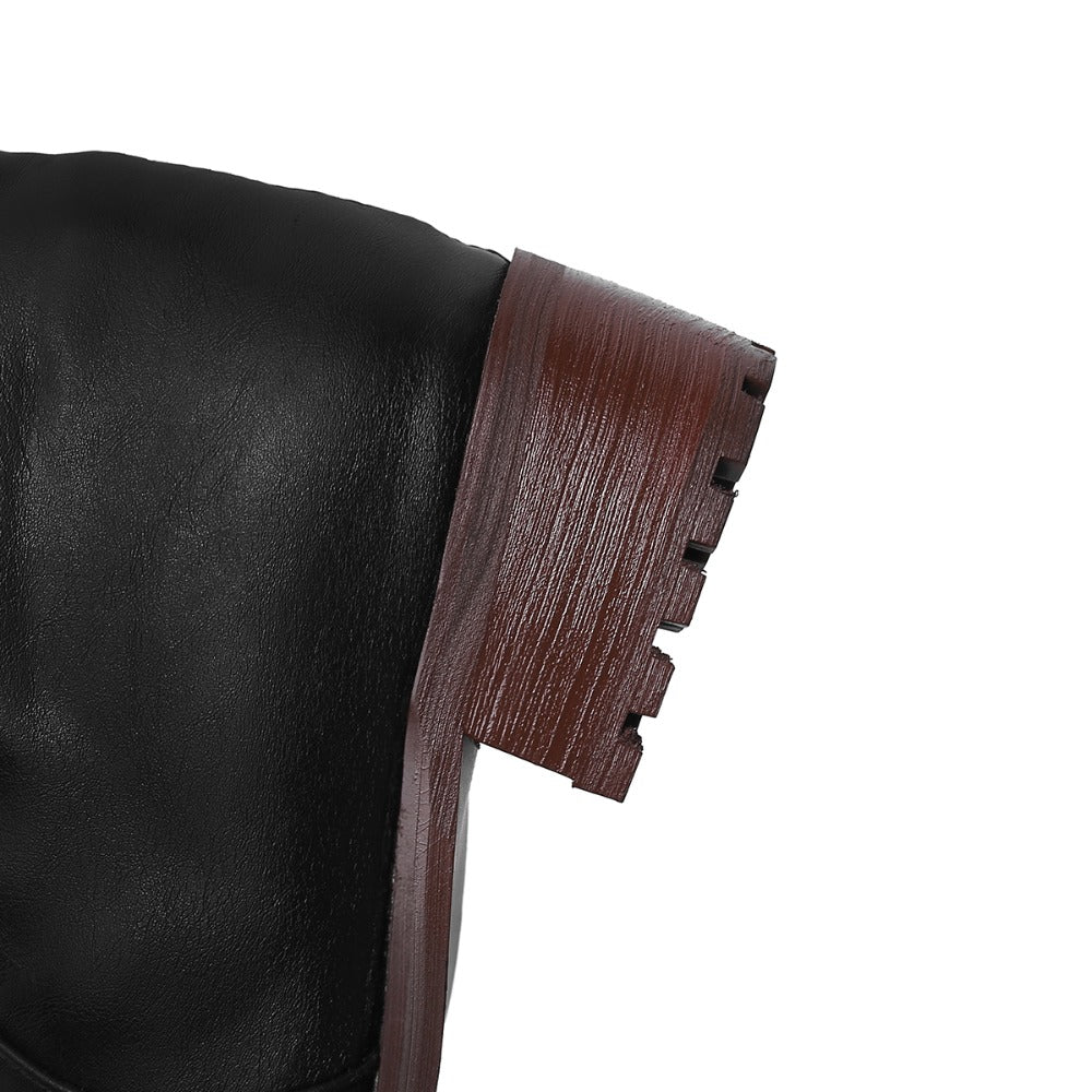 Bota Over the Knee Peluciada Com Laço