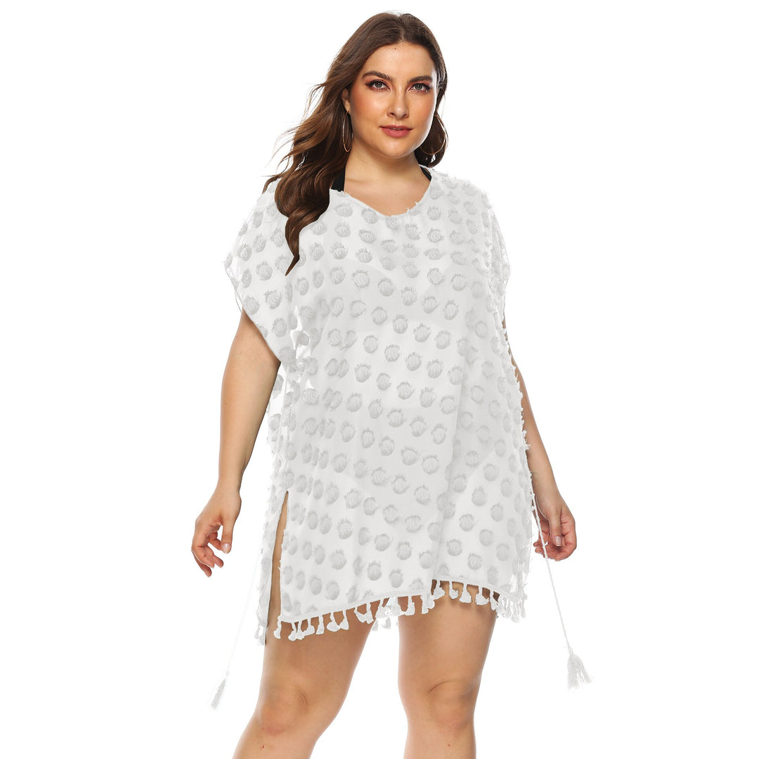 Saída de Praia Plus Size Chiffon