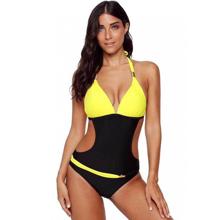 Maiô Engana Mamãe Bicolor Amarelo