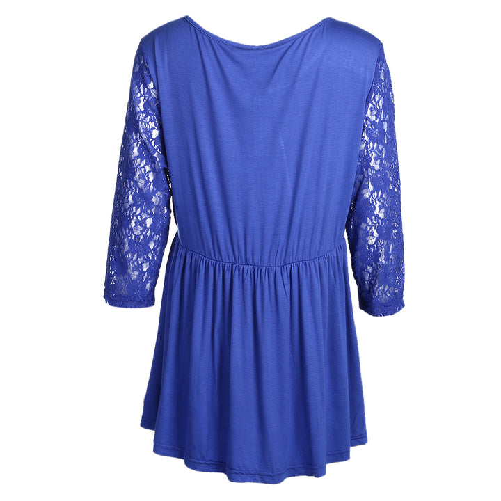 BLUSA MANGA RENDA PLUS SIZE - PODEROSA SHOP