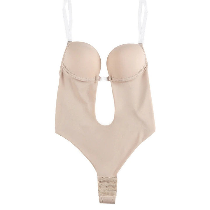 Body Modelador Com Decote Profundo