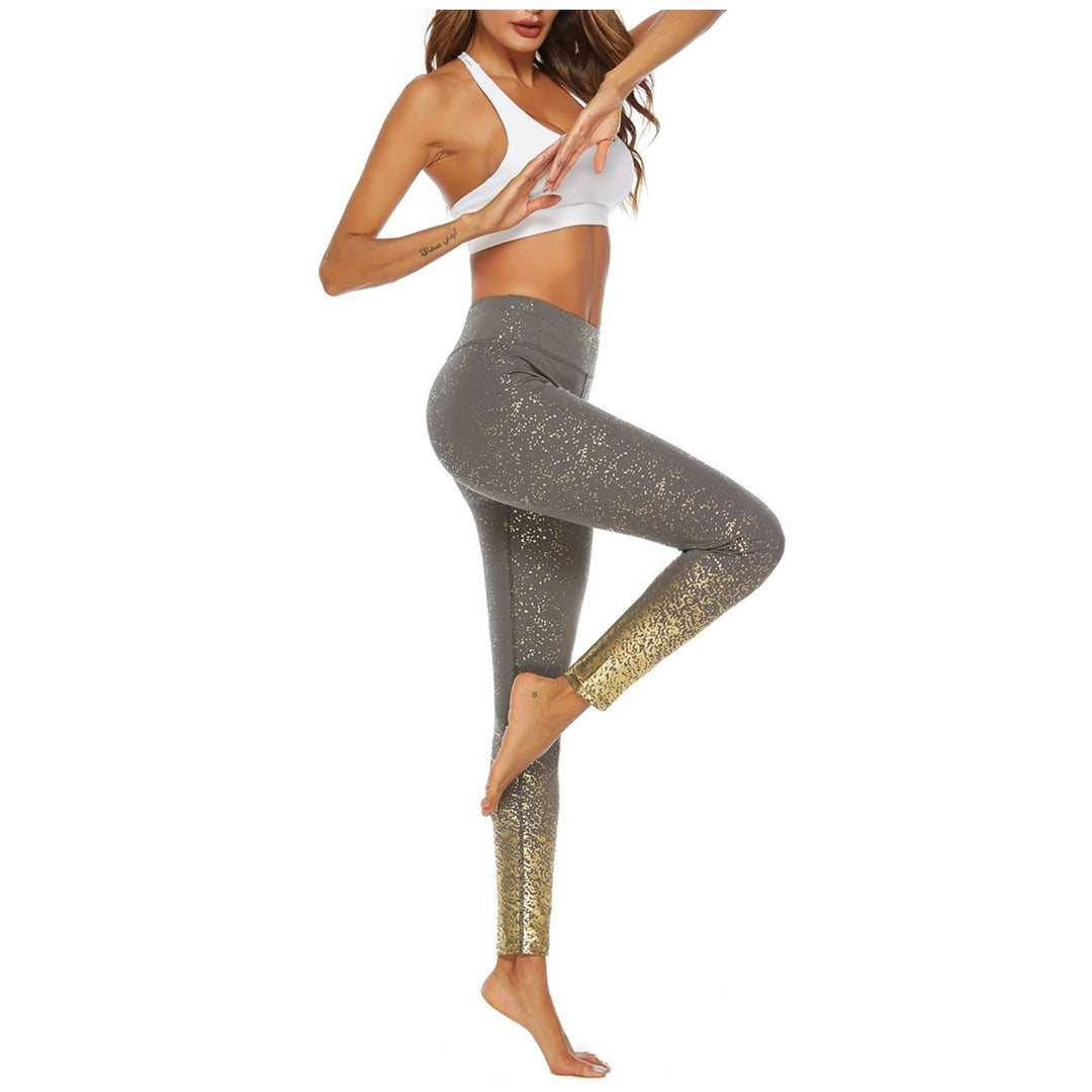 Legging Fitness Brilho Dourado