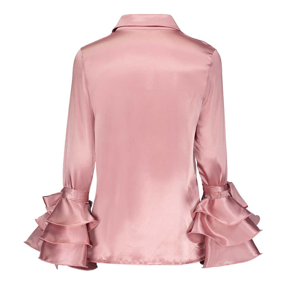 Blusa Manga Flare com Babado