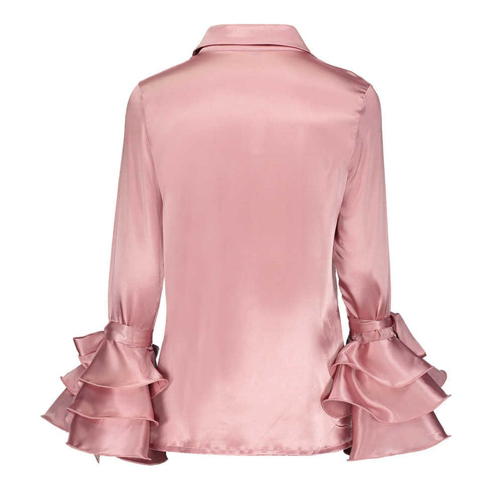 Blusa Manga Flare com Babado