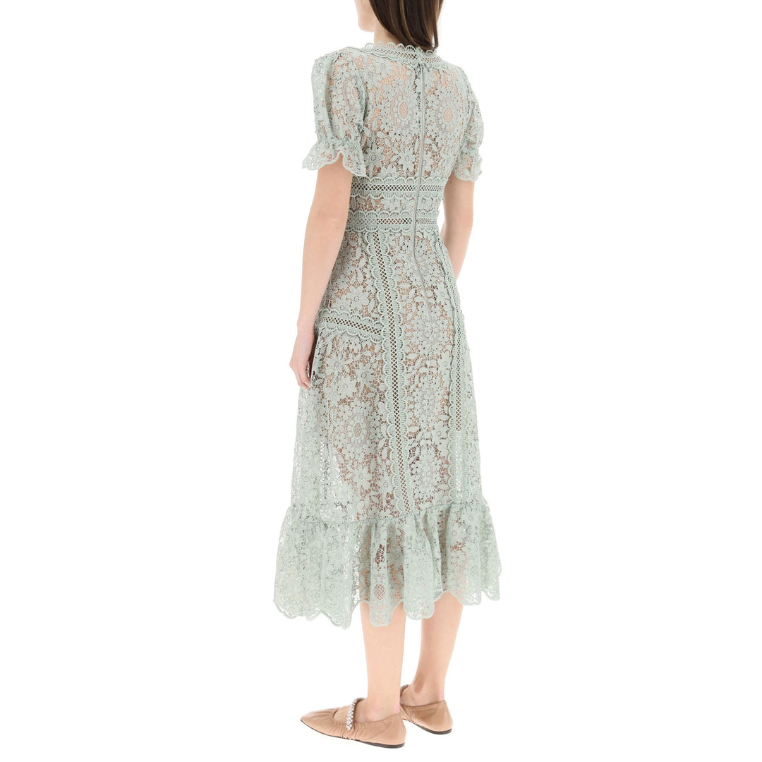 Vestido Longo De Renda Verde