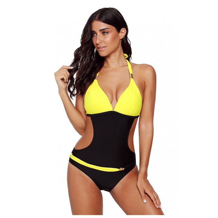 Maiô Engana Mamãe Bicolor Amarelo