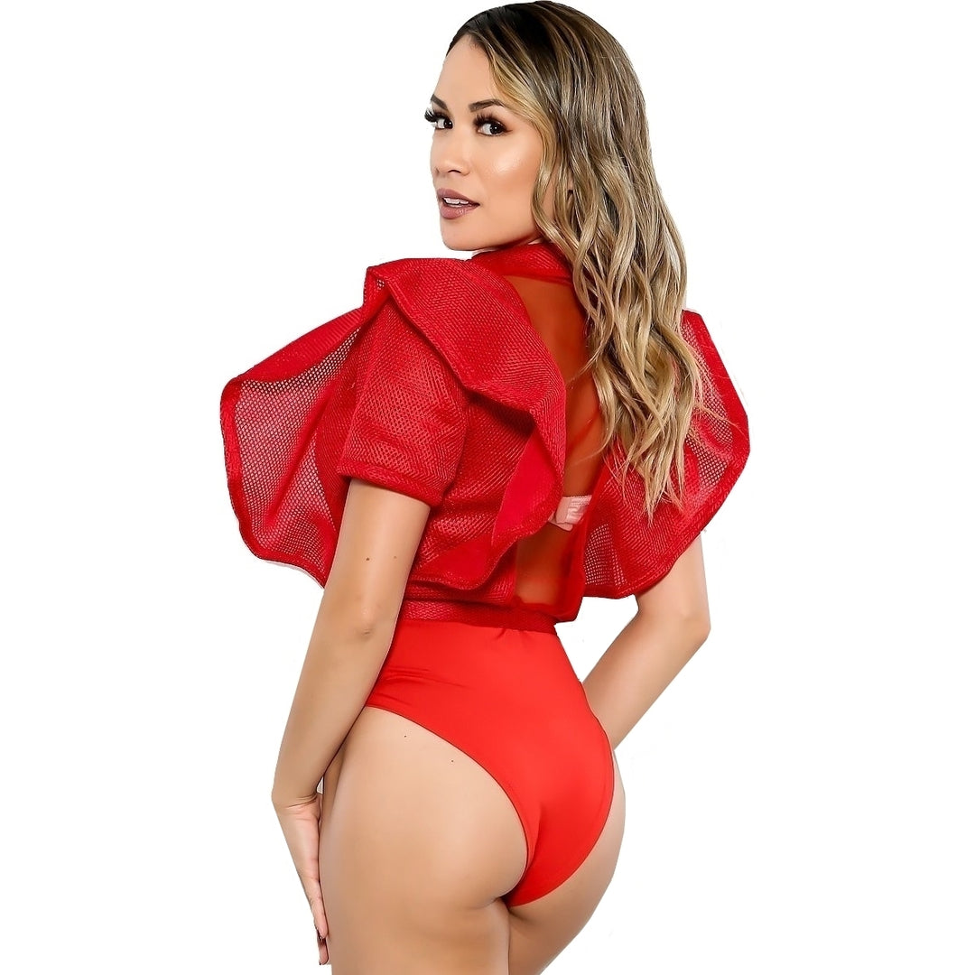 Body Babado Com Transparência