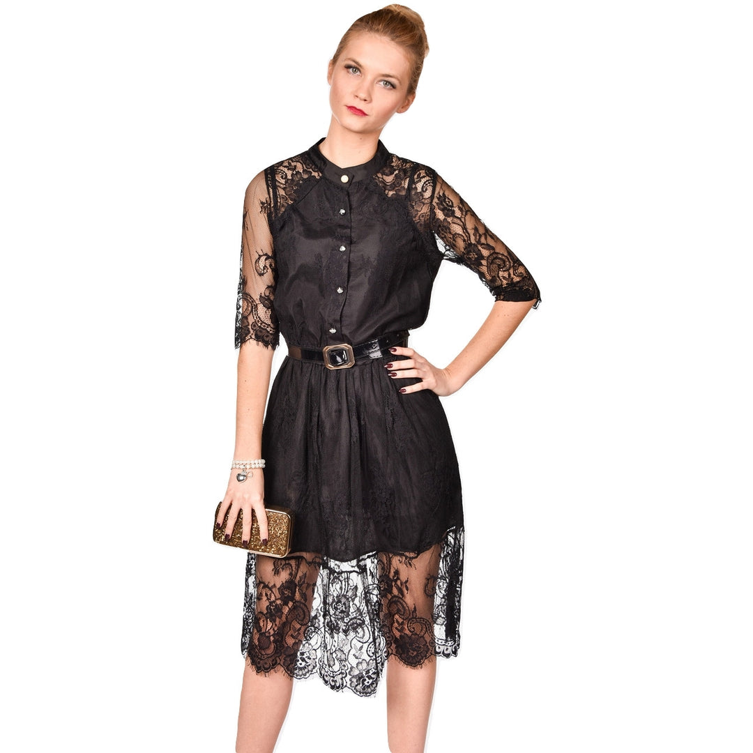 Vestido Plus Size Midi Preto