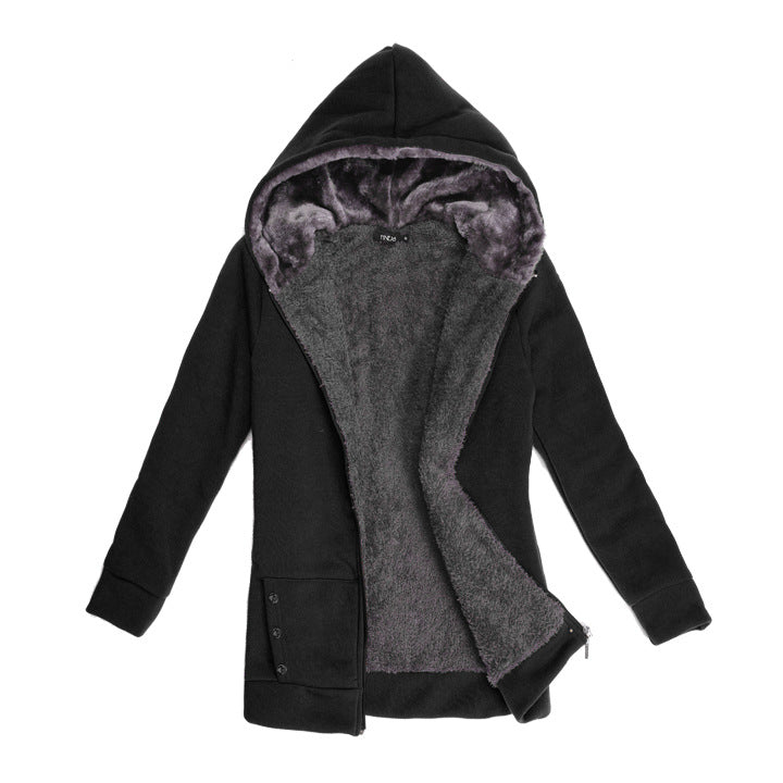 Casaco Moletom Forrado Com Pelos