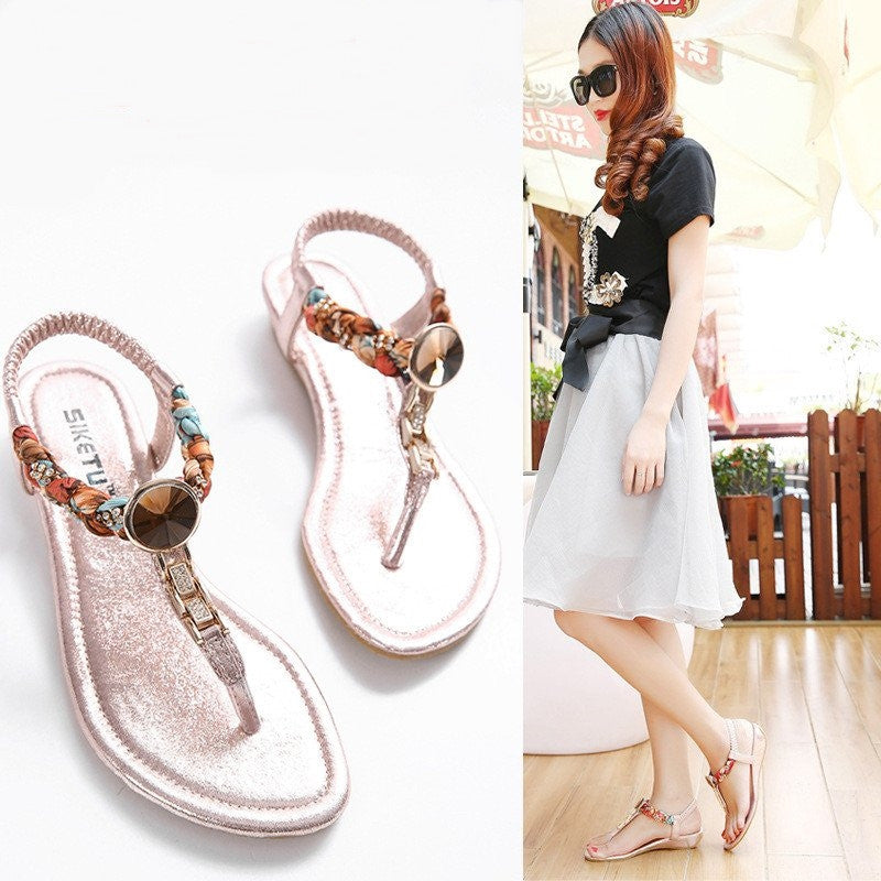 SANDÁLIA RASTEIRA CONFORT PEDRA E TIRAS - PODEROSA SHOP