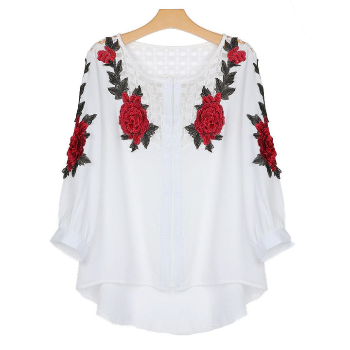 Blusa Bordado Embroidery Floral