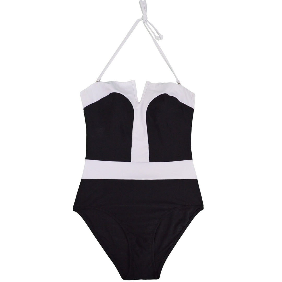 Maiô Preto e Branco Faixa Slim