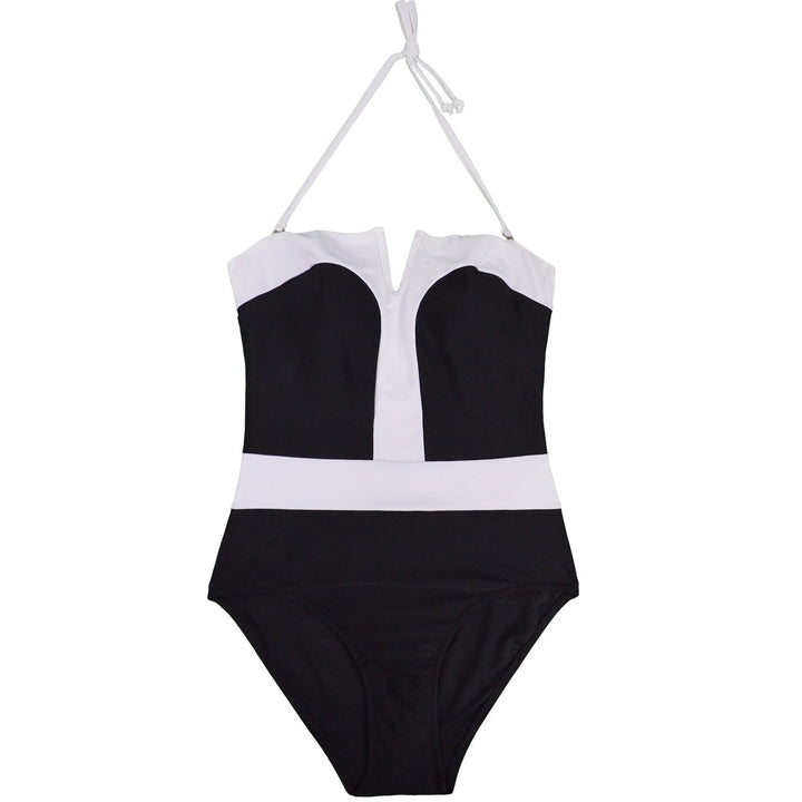 Maiô Preto e Branco Faixa Slim