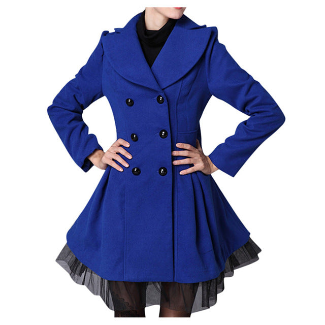 Sobretudo Feminino Com Tule Preto