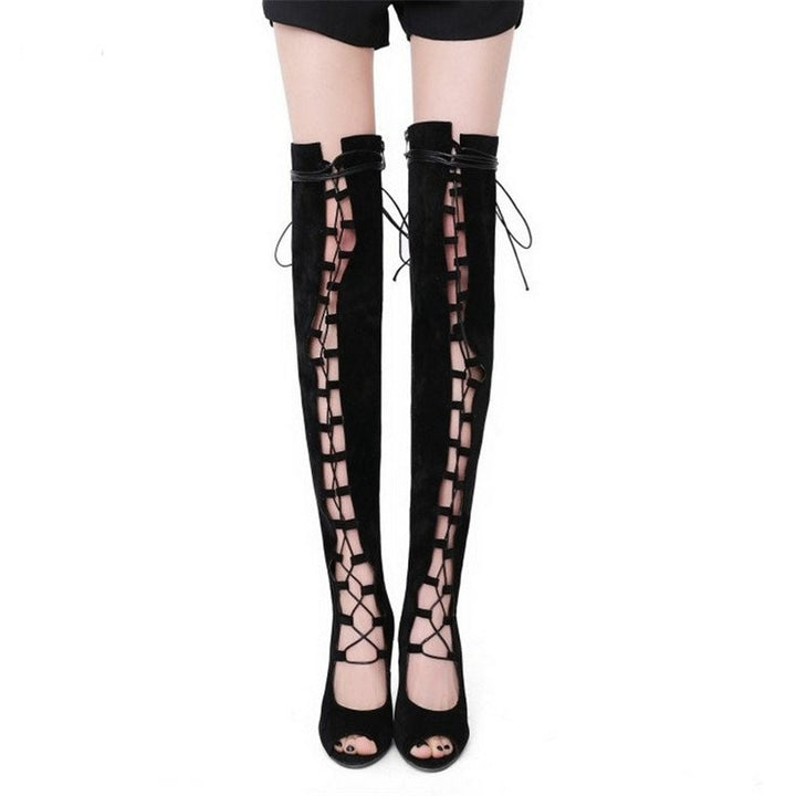 SANDÁLIA GLADIADORA CANO LONGO AMARRAÇÃO - PODEROSA SHOP