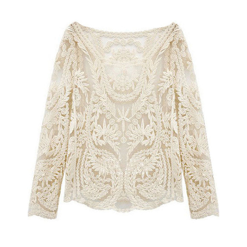 BLUSA FEMININA RENDA FLORAL - PODEROSA SHOP