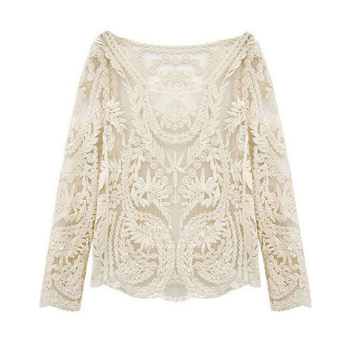 BLUSA FEMININA RENDA FLORAL - PODEROSA SHOP