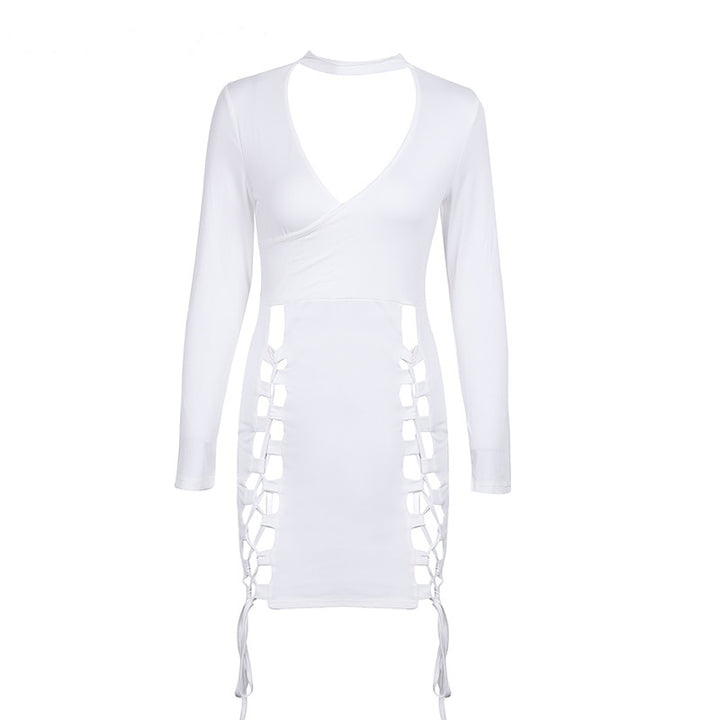 VESTIDO MANGA LONGA RECORTES - PODEROSA SHOP