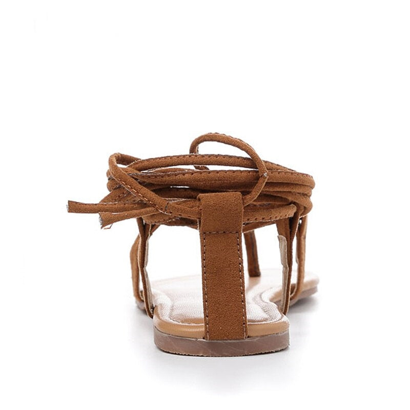 Rasteira Gladiadora Com Amarração