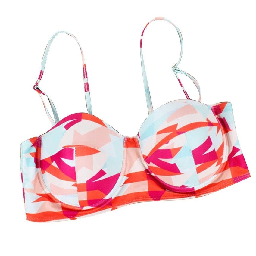 Biquíni Cintura Alta Estampado Plus Size