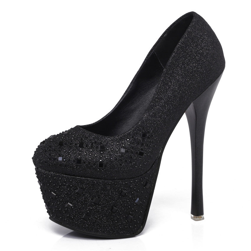 Scarpin Meia Pata Com Cristais