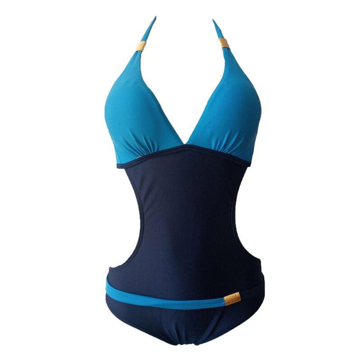 Maiô Engana Mamãe Bicolor Azul