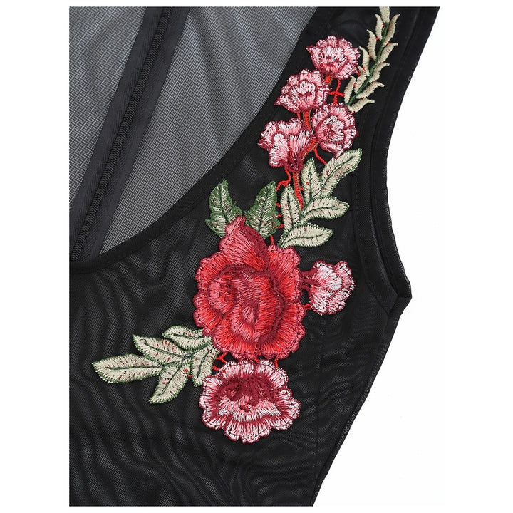 Body Tule Detalhe Floral