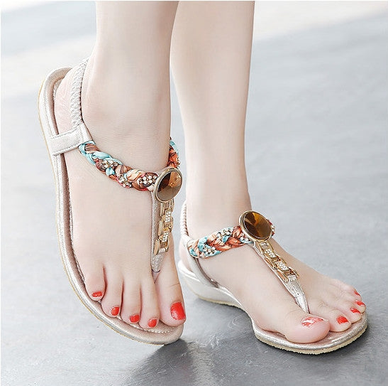 SANDÁLIA RASTEIRA CONFORT PEDRA E TIRAS - PODEROSA SHOP