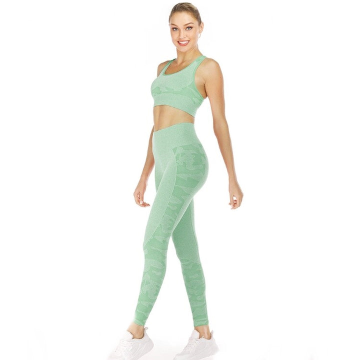 Conjunto Fitness Legging e Top Estampado