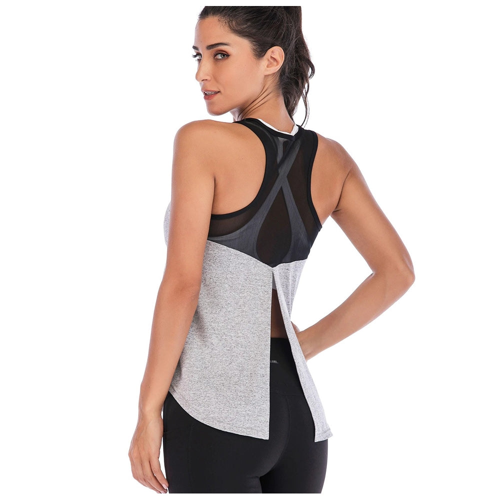 Regata Fitness Amarração Cinza