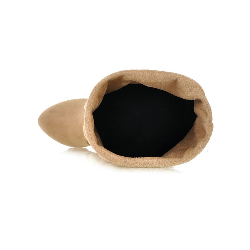 Bota Over The Knee Suede Stretch Salto Fino