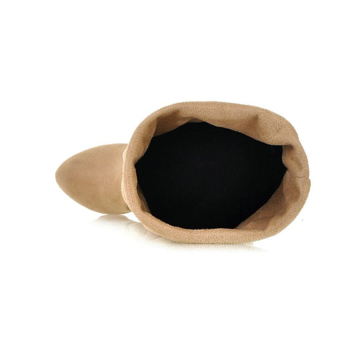 Bota Over The Knee Suede Stretch Salto Fino