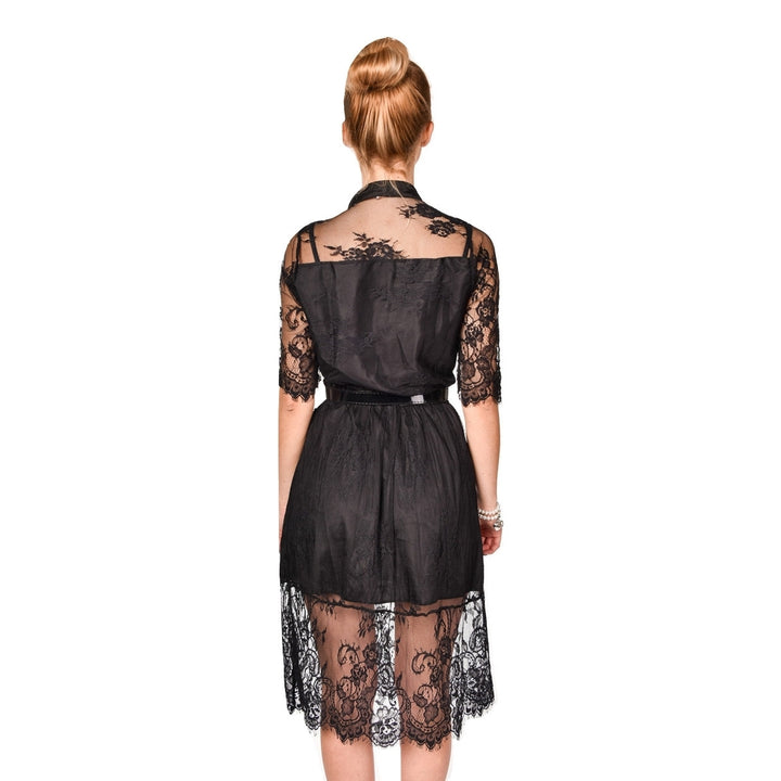 Vestido Plus Size Midi Preto