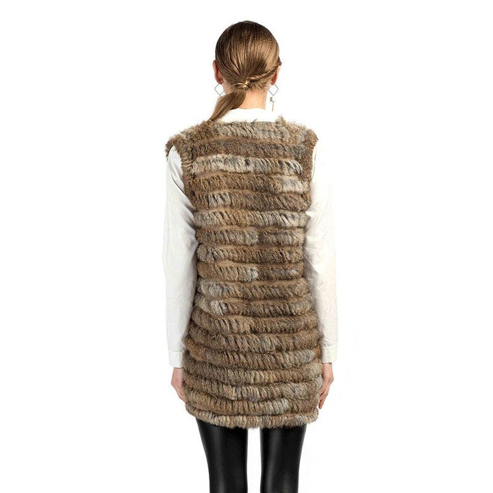 COLETE ALONGADO DE PELO SINTÉTICO - PODEROSA SHOP