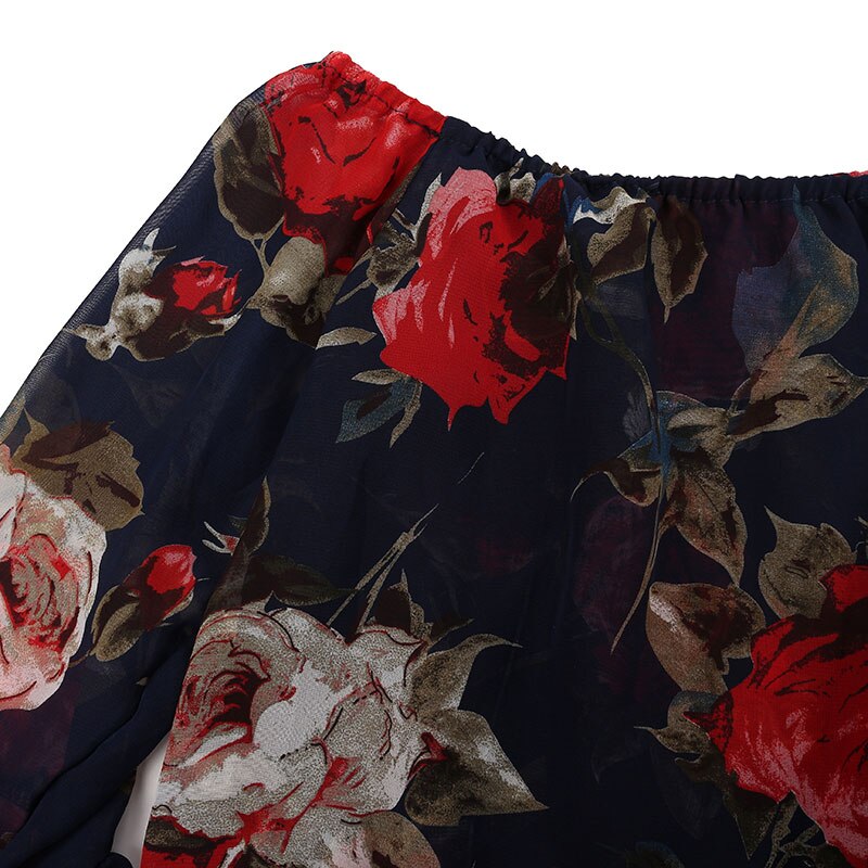 Blusa Ciganinha Chiffon Floral