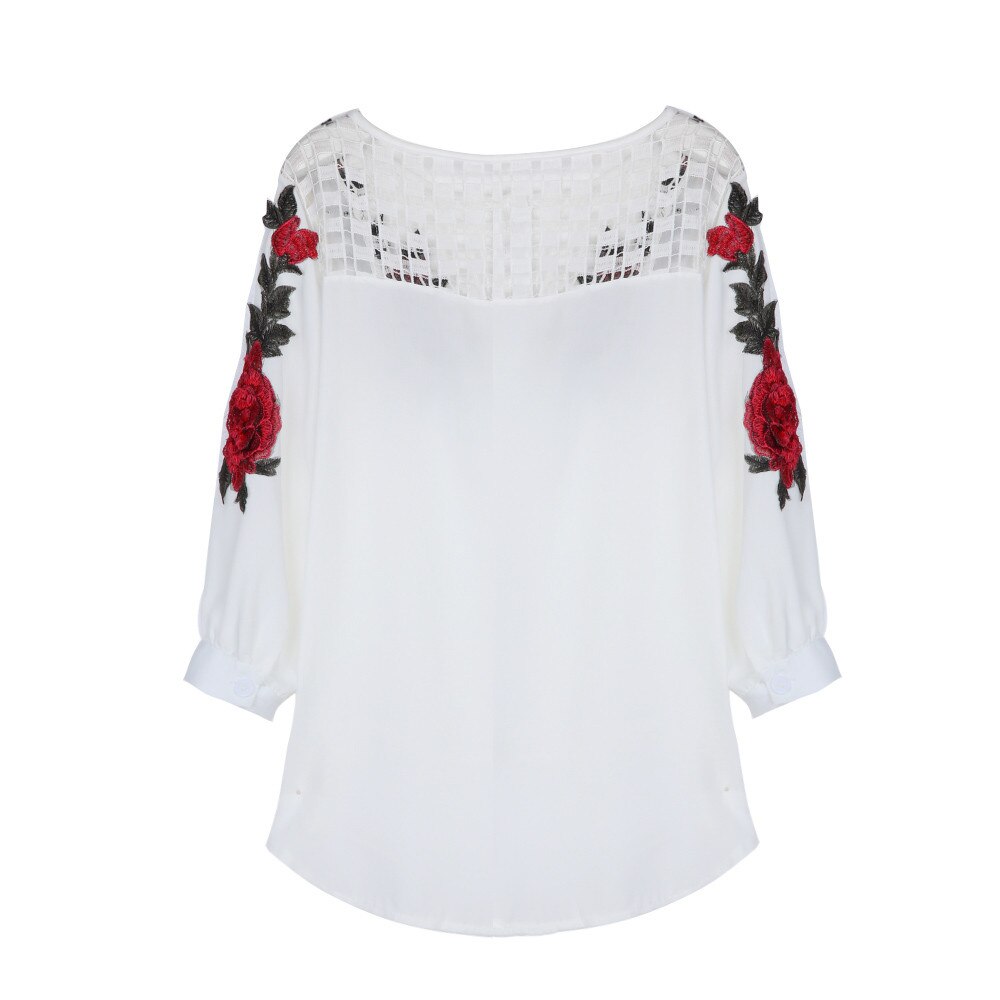 Blusa Bordado Embroidery Floral