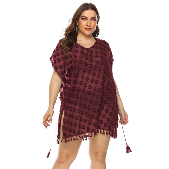 Saída de Praia Plus Size Chiffon