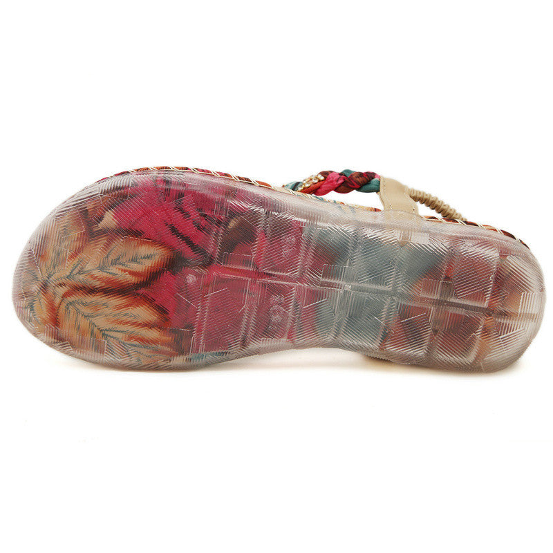 Rasteira Confort Tiras Com Strass