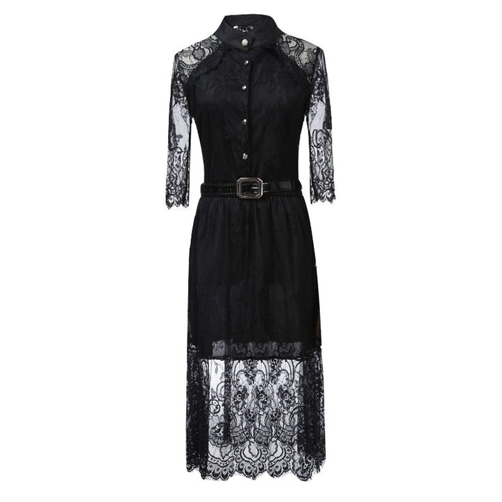 Vestido Plus Size Midi Preto