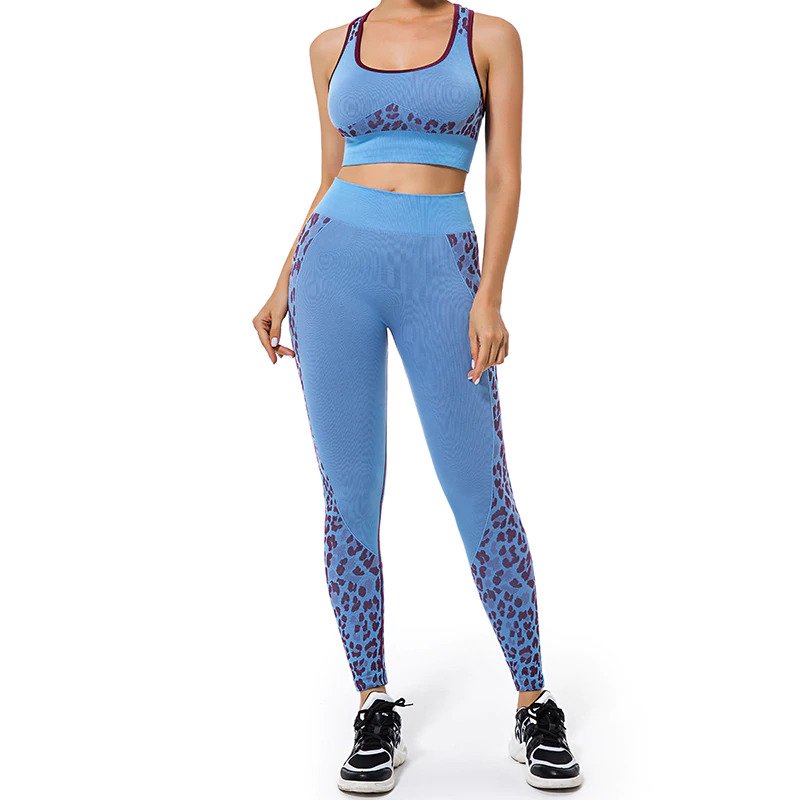 Conjunto Fitness Legging e Top Leopardo