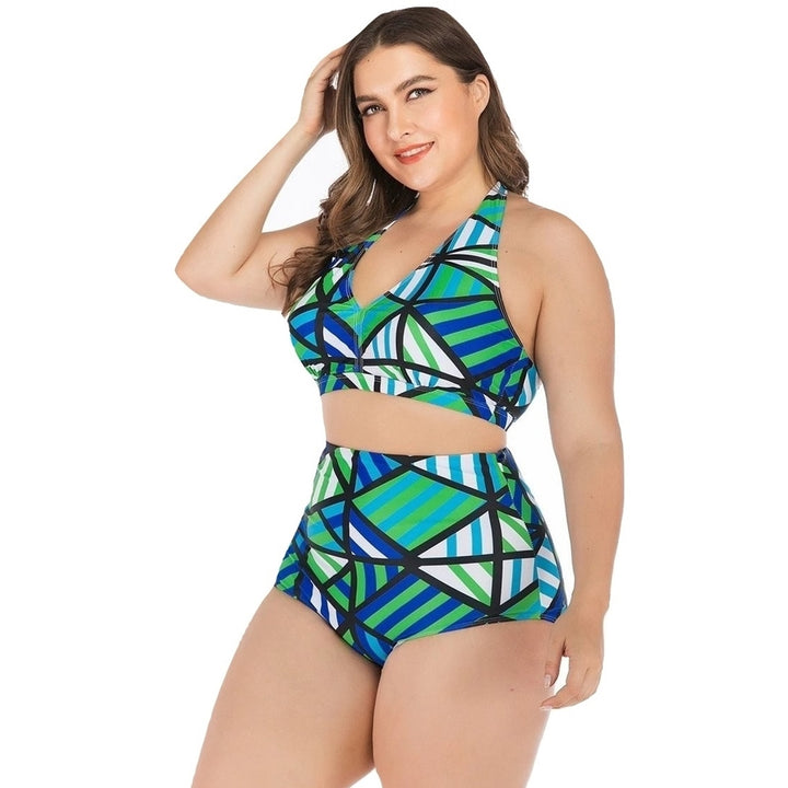 Biquíni Estampa Geométrica Plus Size
