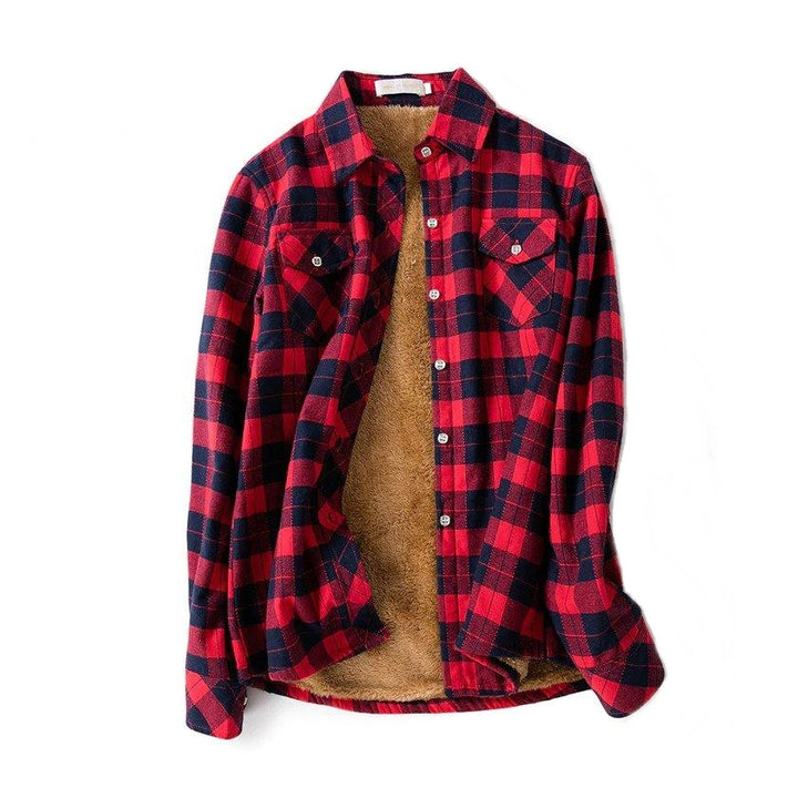 Casaco Feminino Xadrez Com Forro de Pelos