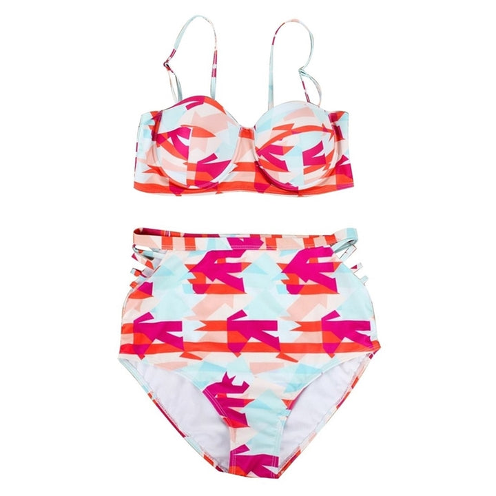 Biquíni Cintura Alta Estampado Plus Size