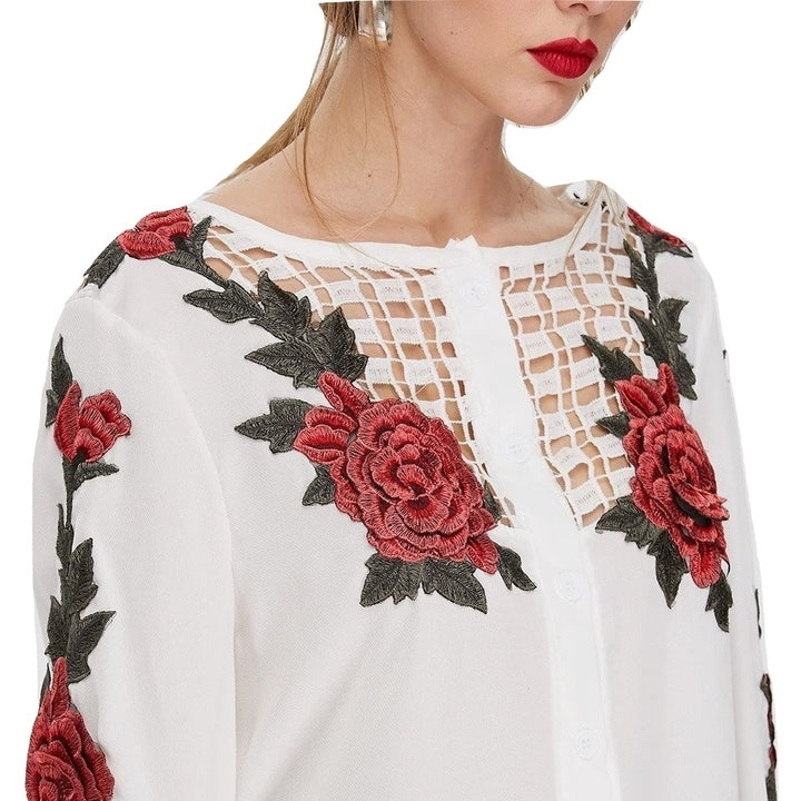 Blusa Bordado Embroidery Floral